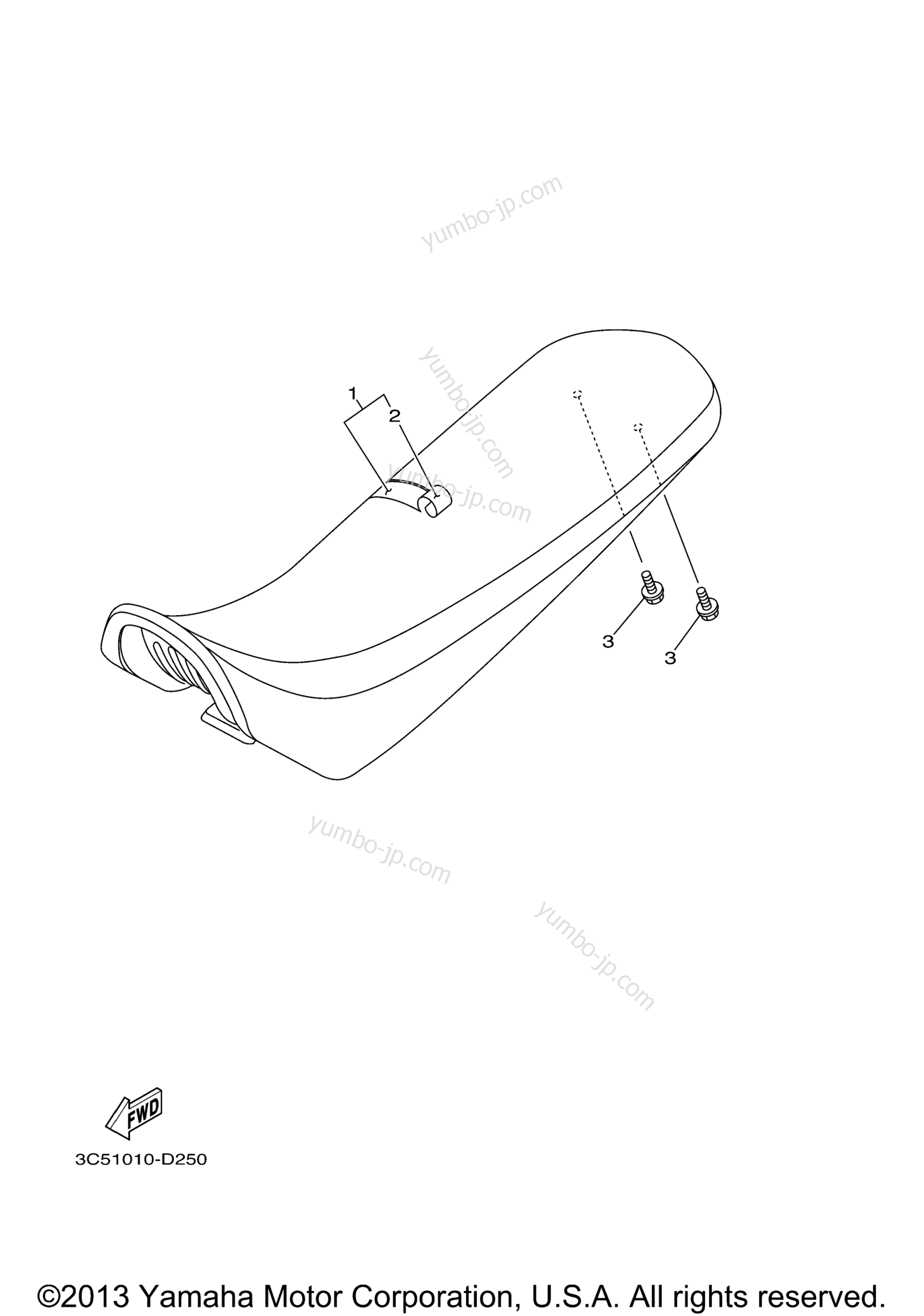 SEAT для мотоциклов YAMAHA XT250 (XT250YC) CA 2009 г.