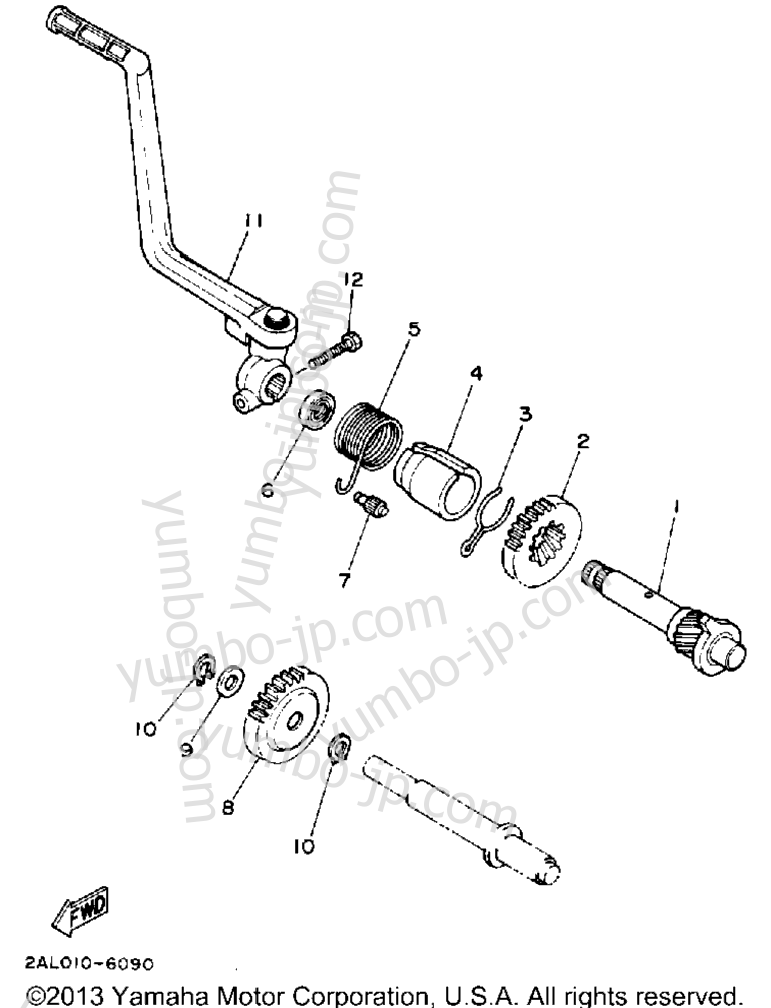 STARTER для мотоциклов YAMAHA YSR50D 1992 г.