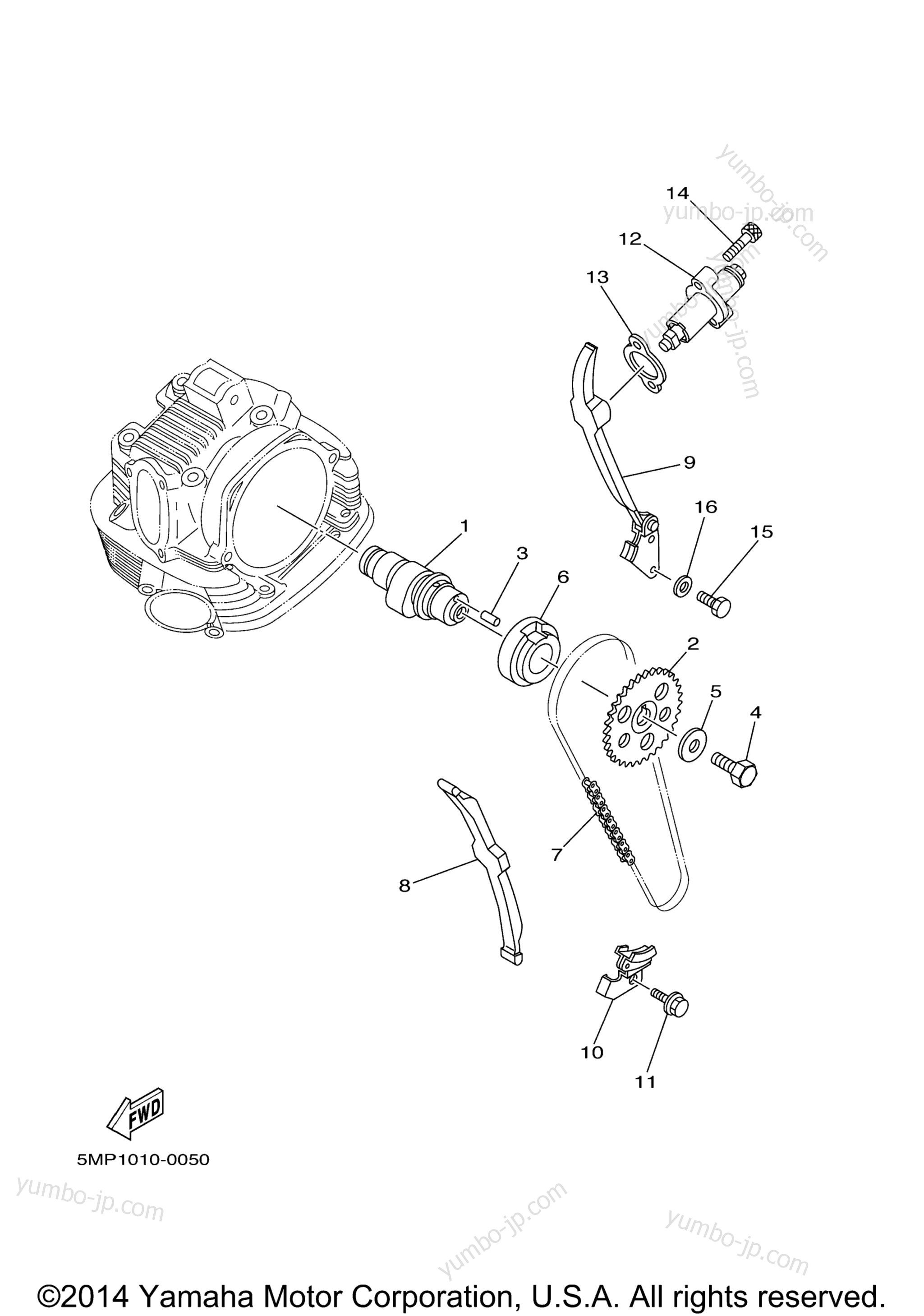 Camshaft Chain для мотоциклов YAMAHA XT225 (XT225R) 2003 г.