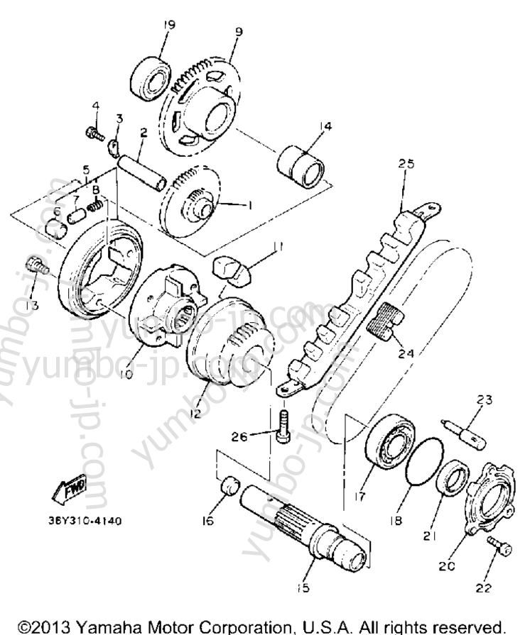 STARTER for motorcycles YAMAHA FJ1200A 1990 year