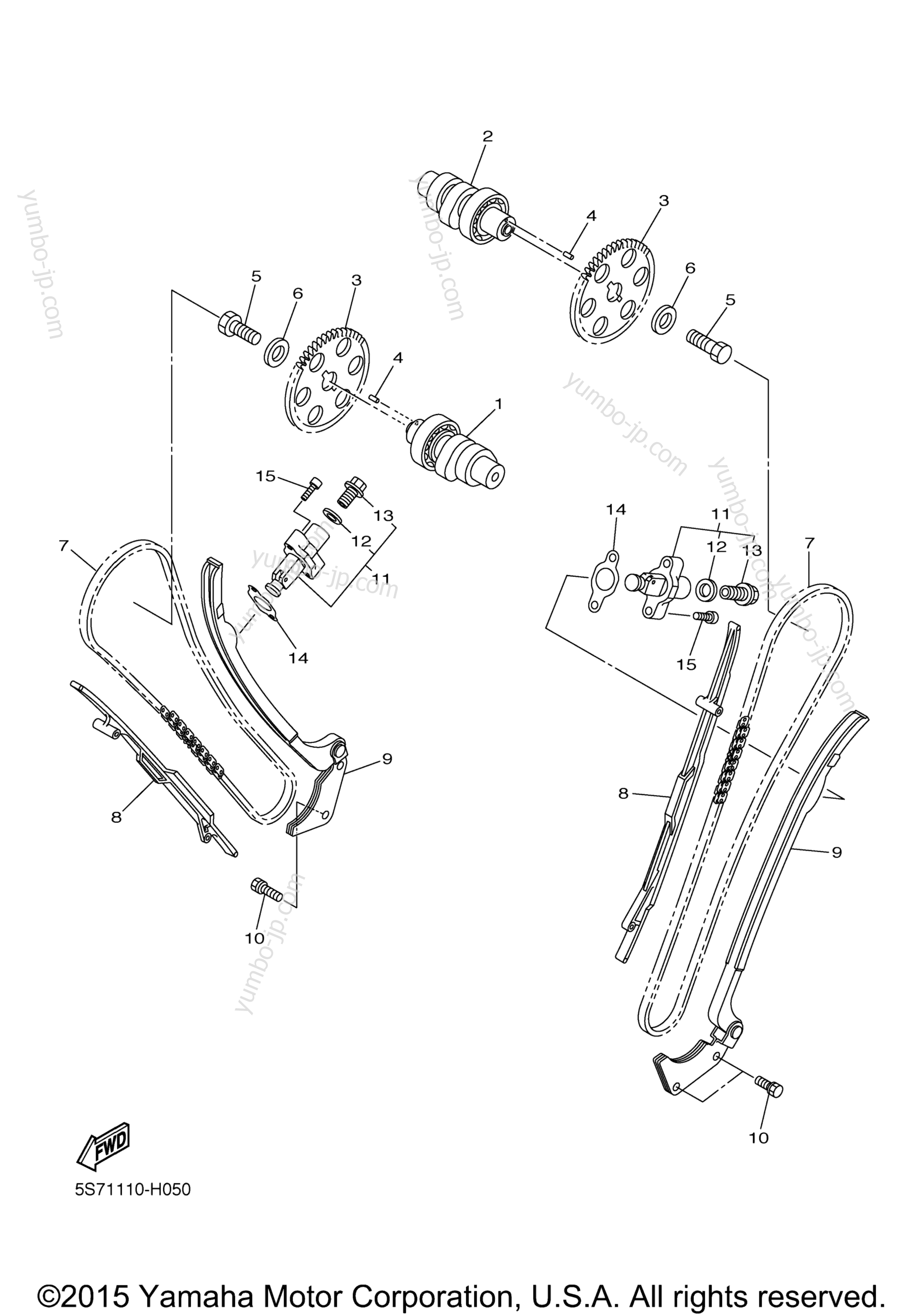 Camshaft Chain для мотоциклов YAMAHA BOLT C SPEC (XVS95CRFCS) CA 2015 г.