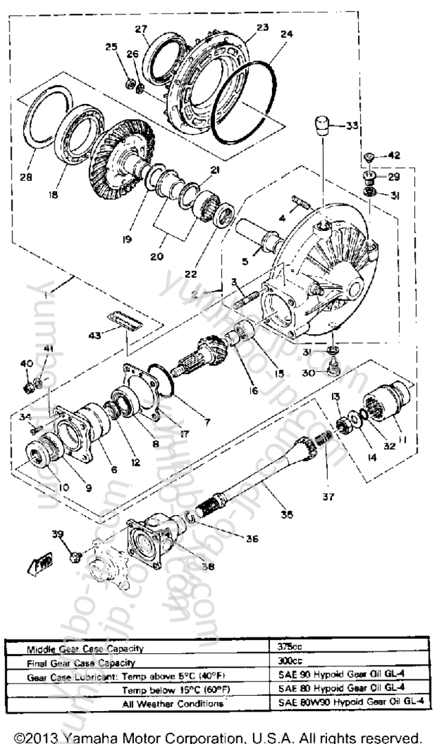 DRIVE SHAFT для мотоциклов YAMAHA XS1100SG 1980 г.