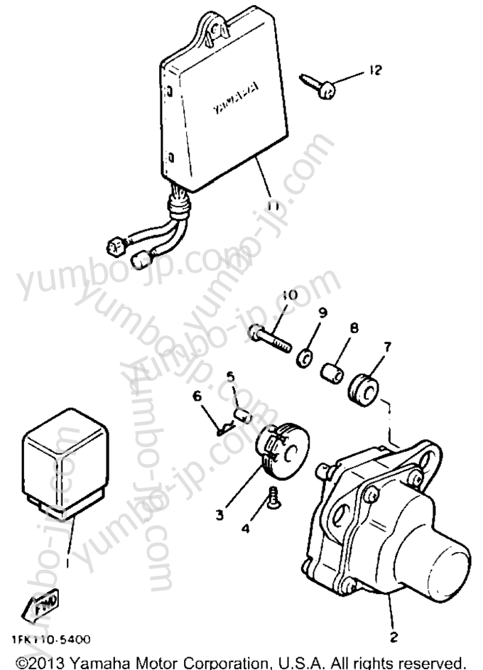 CONTROL UNIT for motorcycles YAMAHA V-MAX 1200 (VMX12A) 1990 year