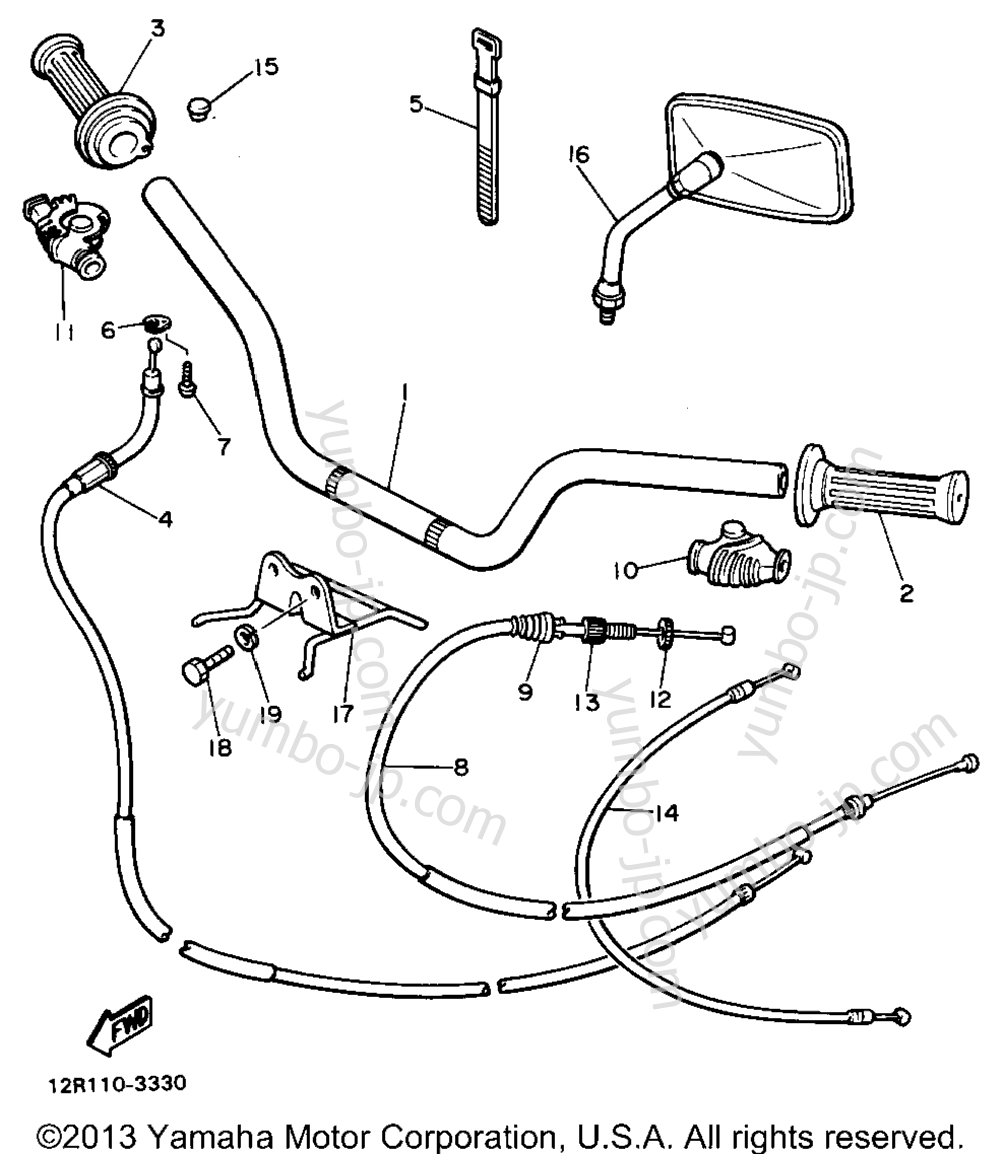 Handlebar Cable для мотоциклов YAMAHA XS400J 1982 г.