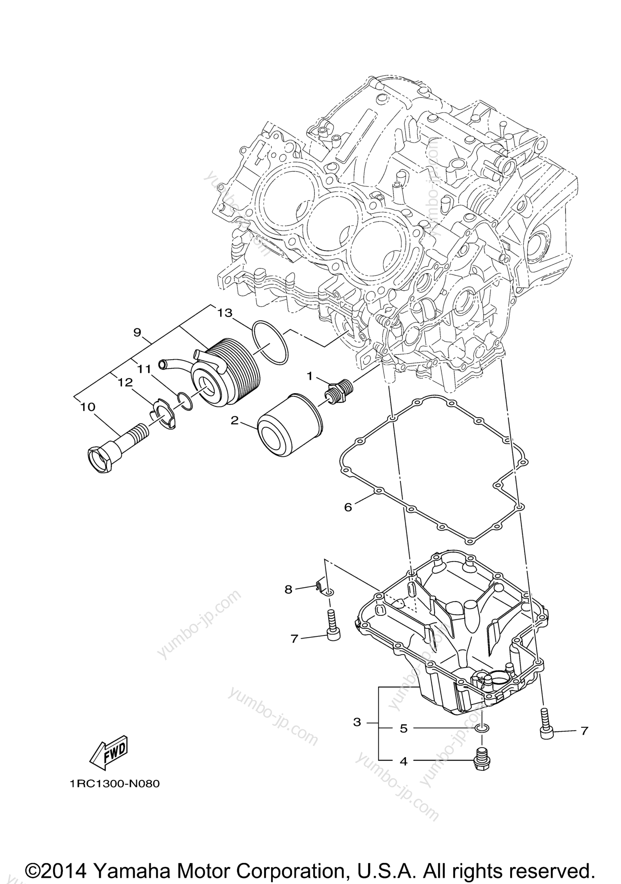 Oil Cleaner для мотоциклов YAMAHA FZ09 (FZ09FGY) 2015 г.