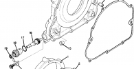 Crankcase Cover - Tachometer Gear