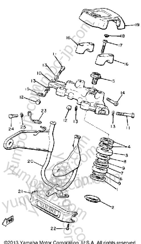 Steering for motorcycles YAMAHA XJ650 (XJ650G) 1980 year