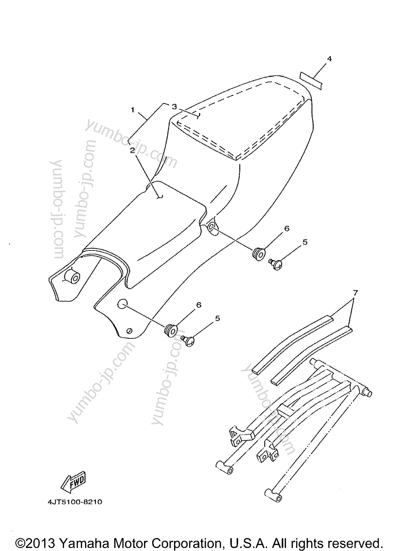 SEAT for motorcycles YAMAHA TZ125 (TZ125) 1999 year