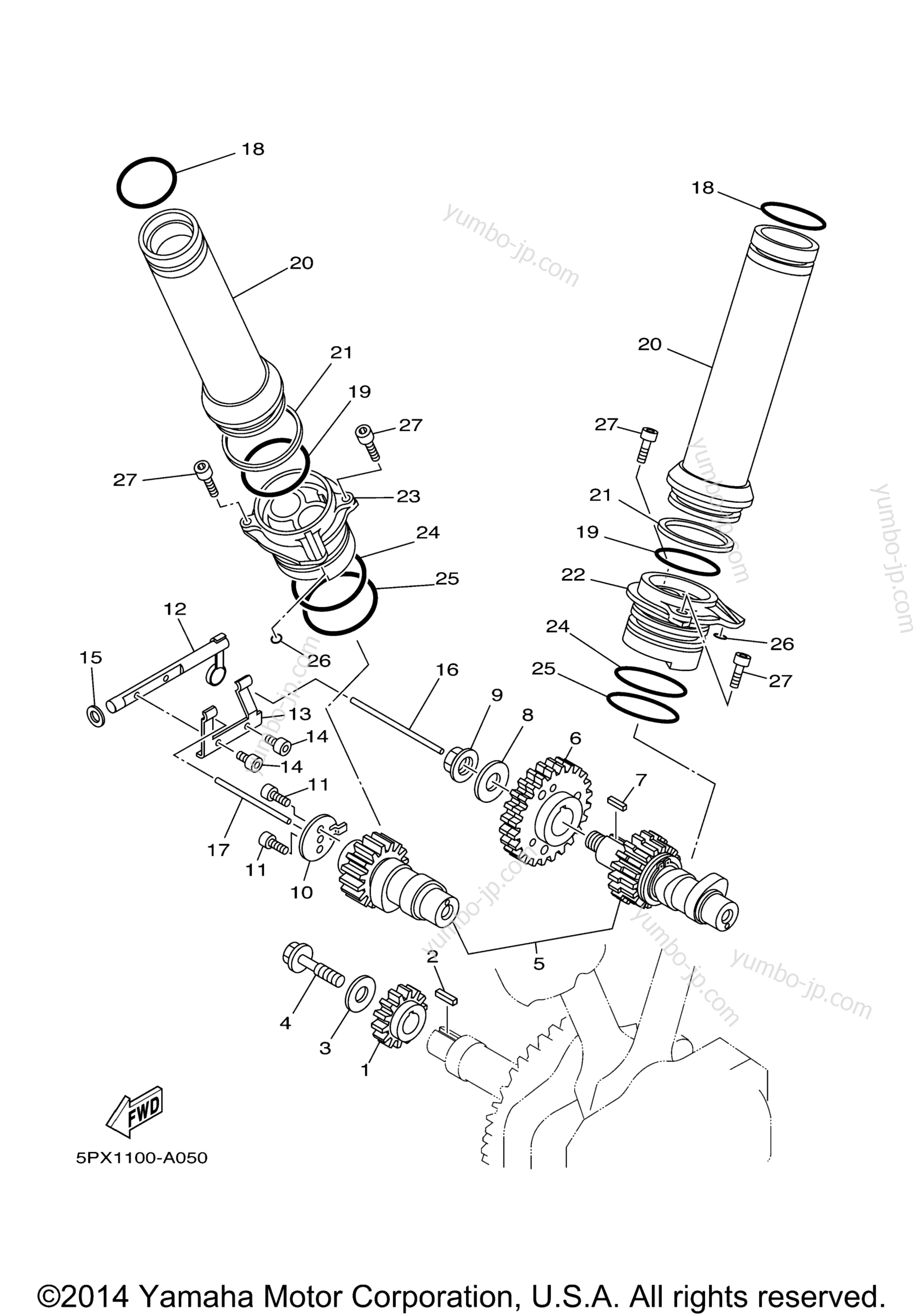 Camshaft Chain for motorcycles YAMAHA ROAD STAR WARRIOR w/flames (XV17PCT-F) 2005 year