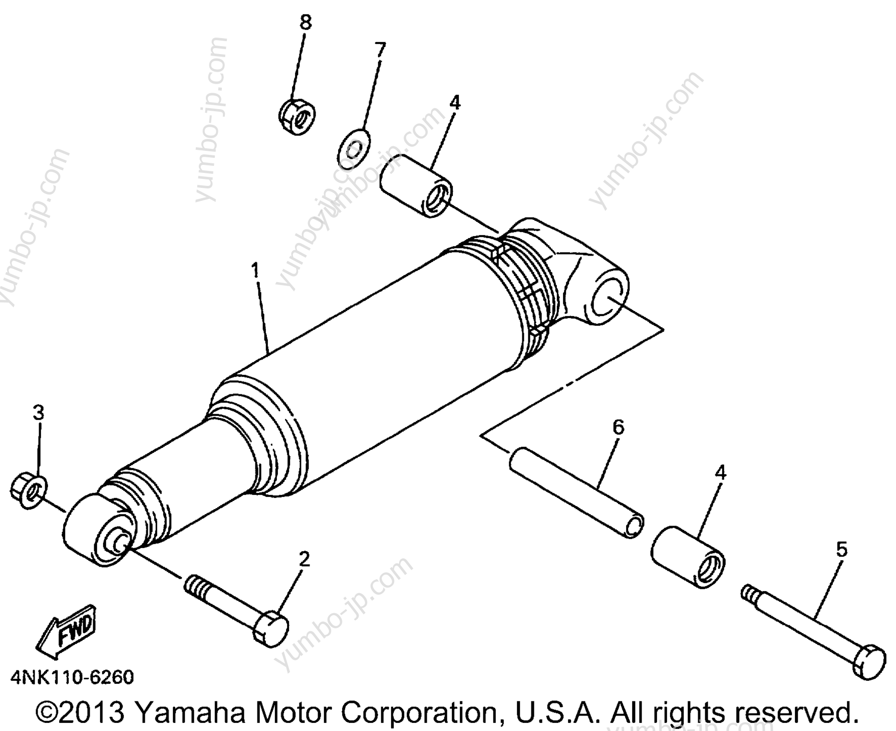 Rear Suspension for motorcycles YAMAHA XVZ13ATL 1999 year
