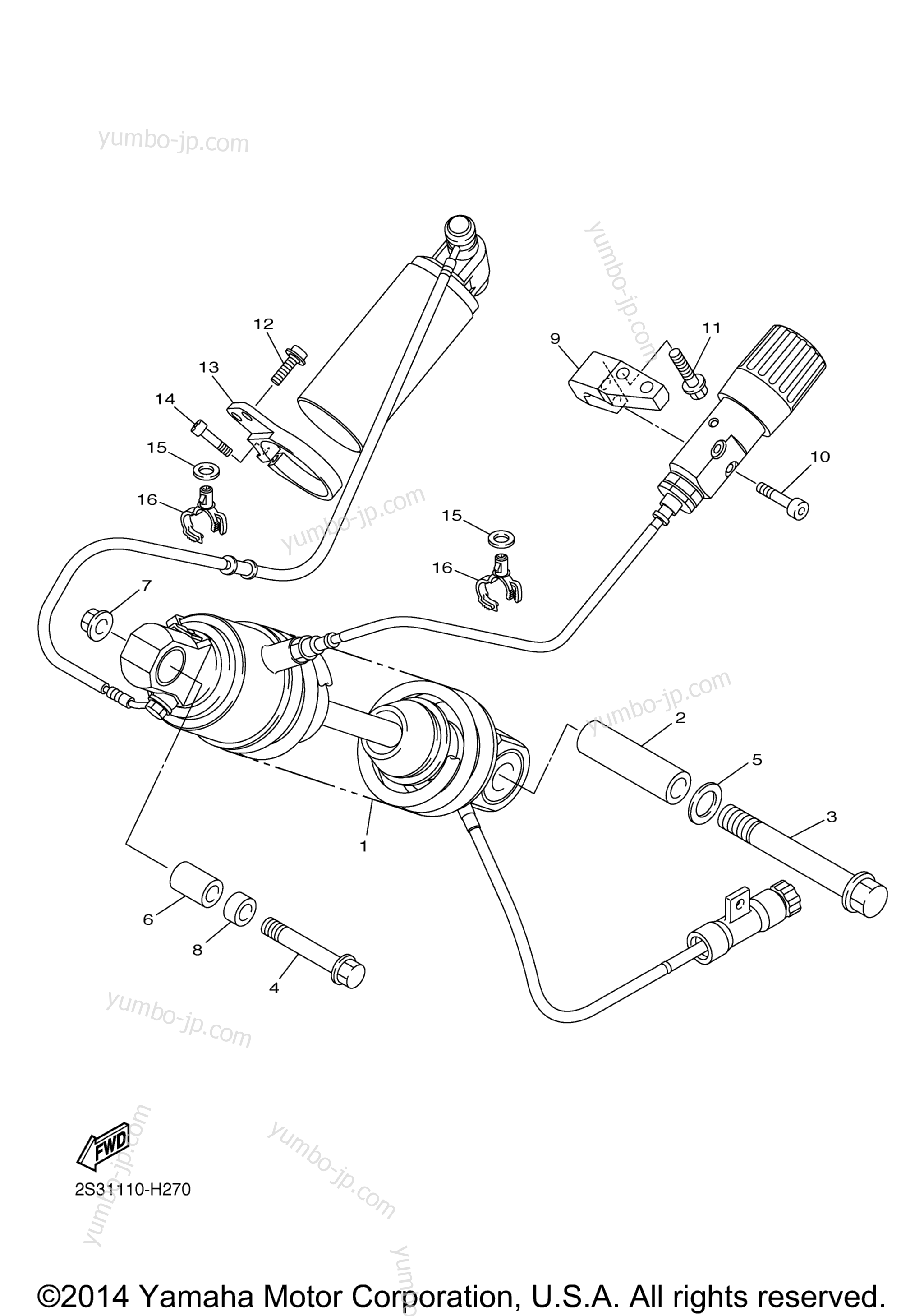 Rear Suspension for motorcycles YAMAHA VMAX (VMX17ACG) CA 2011 year