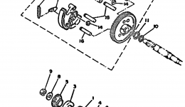Устройство сцепления для мотоцикла YAMAHA Y-ZINGER (PW50H1)1996 г. 