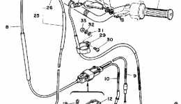 Handlebar-Cable для мотоцикла YAMAHA DT125H1981 г. 