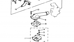 Intake для мотоцикла YAMAHA Y-ZINGER (PW50K1)1998 г. 
