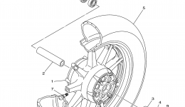 FRONT WHEEL для мотоцикла YAMAHA ROAD STAR SILVERADO S (XV17ATSDCL) CA2013 г. 