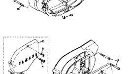 Крышка картера для мотоцикла YAMAHA AT3_CT3 (AT2)1972 г. 
