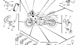 Electrical 1 для мотоцикла YAMAHA YZFR1 (YZFR1ECR) CA2014 г. 