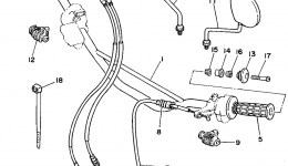 Steering Handle - Cable для мотоцикла YAMAHA XT350FC CA1994 г. 