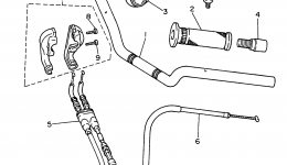 Steering Handle Cable для мотоцикла YAMAHA SECA II (XJ600SH)1996 г. 