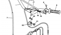 Steering Handle - Cable for мотоцикла YAMAHA RT180H1996 year 