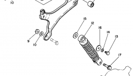 Rear Arm Suspension для мотоцикла YAMAHA Y-ZINGER (PW50H1)1996 г. 
