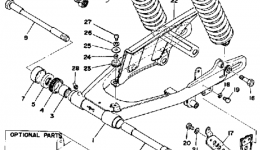 Rear Arm - Rear Cushion - Chain Case for мотоцикла YAMAHA XT500C1976 year 