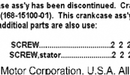 Crankcase (Notes Only) для мотоцикла YAMAHA YR2C CA1968 г. 