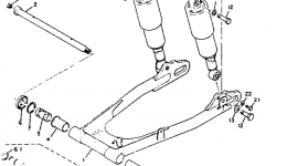 Rear Arm - Rear Cushion - Chain Case для мотоцикла YAMAHA TX6501973 г. 