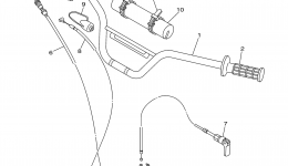 Steering Handle Cable для мотоцикла YAMAHA TTR90 (TTR90MC) CA2000 г. 