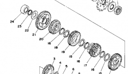 TRANSMISSION для мотоцикла YAMAHA IT425G1980 г. 