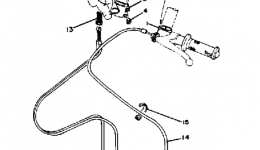 Handlebar Cable для мотоцикла YAMAHA ROAD RACER 2-STROKE (TZ250H)1981 г. 