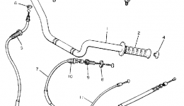 Handlebar Cable для мотоцикла YAMAHA RADIAN (YX600UC) CA1988 г. 