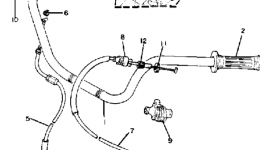 Handlebar - Cable for мотоцикла YAMAHA XS650G1980 year 