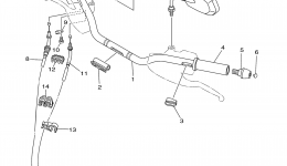 Steering Handle Cable для мотоцикла YAMAHA RAIDER (XV19CECR) CA2014 г. 