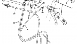 Handle-Wire для мотоцикла YAMAHA TA1251975 г. 