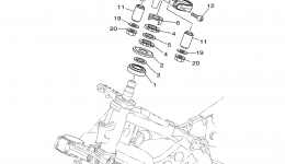 Steering для мотоцикла YAMAHA SUPER TENERE (XTZ12ECGY) CA2014 г. 