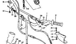 Handlebar - Cable для мотоцикла YAMAHA IT465J1982 г. 