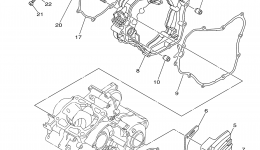 Crankcase Cover 1 для мотоцикла YAMAHA YZ125 (YZ125F2)2015 г. 