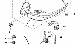 Топливный бак для мотоцикла YAMAHA DT125H1981 г. 