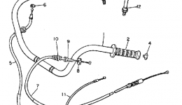Handlebar Cable for мотоцикла YAMAHA MAXIM (XJ700N)1985 year 