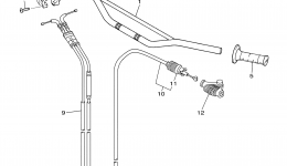 Steering Handle Cable для мотоцикла YAMAHA TT-R230 (TTR230TC) CA2005 г. 