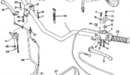 Handle - Wire для мотоцикла YAMAHA G7S1972 г. 