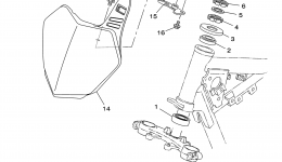 Steering для мотоцикла YAMAHA TTR125LE (TTR125LEE)2014 г. 
