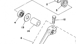 Shift Shaft - Pedal для мотоцикла YAMAHA IT425G1980 г. 