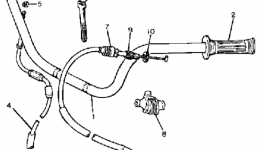 Handlebar Cable для мотоцикла YAMAHA XS400SH1981 г. 