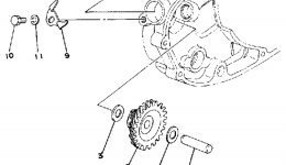 Tachometer Gear для мотоцикла YAMAHA DT250F1979 г. 
