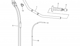 Steering Handle Cable для мотоцикла YAMAHA FZS1 (FZS10FGY)2015 г. 