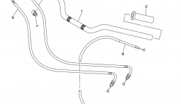Steering Handle Cable для мотоцикла YAMAHA BOLT R-SPEC (XVS95CEGR)2014 г. 