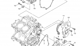 Crankcase Cover 1 для мотоцикла YAMAHA FZ07 (FZ07GCS) CA2016 г. 