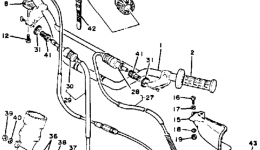 Handlebar-Cable для мотоцикла YAMAHA IT250J1982 г. 